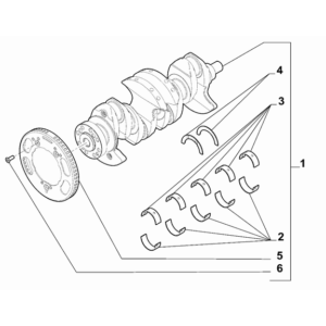 Jeep Compass 2017-Present Crankshaft, Piston, Drive Plate, Flywheel, And Damper Bearing