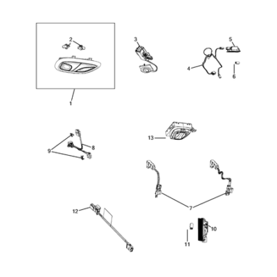 Jeep Cherokee 2014-2018 Lamps-Interior And Exterior Bulb