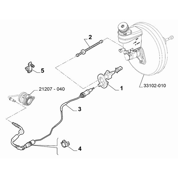 Jeep Renegade 2015-Present Clutch Release Hydraulic Control Clip