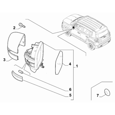 Jeep Renegade 2015-Present Rearview Mirrors Glass