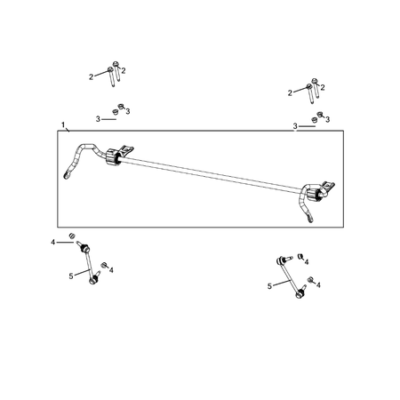 Jeep Grand Cherokee 2021-Present Rear Stabilizer Bar Screw