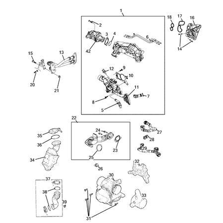 Jeep Cherokee 2014-2018 Egr System Pipe