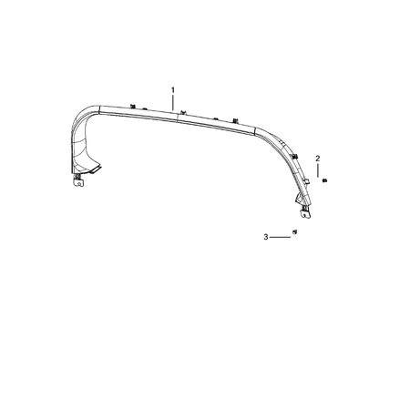 Jeep Grand Cherokee 2021-Present Liftgate Panel And Scuff Plate Pin