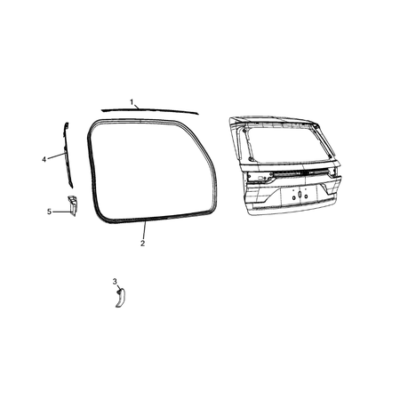 Jeep Grand Cherokee 2021-Present Weatherstrips And Seals Rubber Weather_Strip