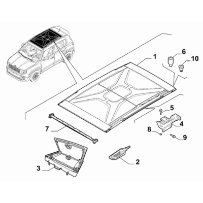 Jeep Renegade 2015-Present Folding Top Bracket