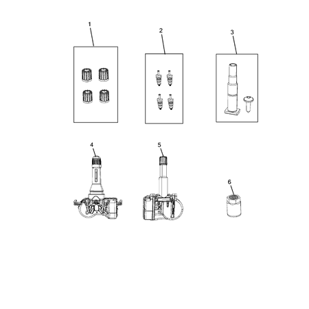 Jeep Grand Cherokee 2011-2020 Tire Monitoring System Valve