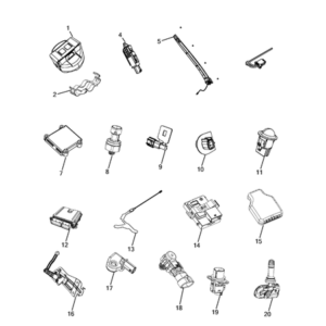 Jeep Wrangler 2018-Present Battery, Battery Tray And Cables Bracket