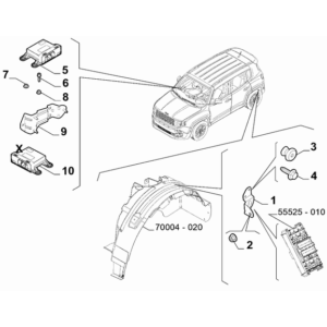 Jeep Renegade 2015-Present Cable Assembly Connectors Connector Kit