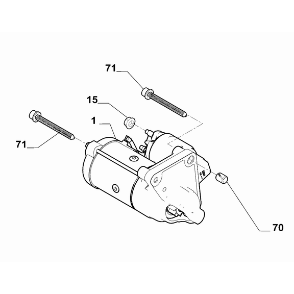 Jeep Avenger 2023-Present Engine Starting Equipment Screw