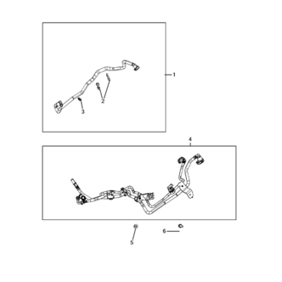 Jeep Wrangler 2018-Present Fuel Lines And Tubes Clip