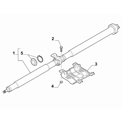 Jeep Renegade 2015-Present Transmission-To-Axle Propeller Shaft Protection