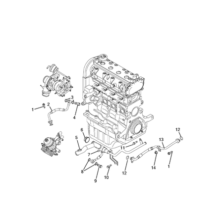 Jeep Compass 2017-Present Water Pump And Related Parts Screw