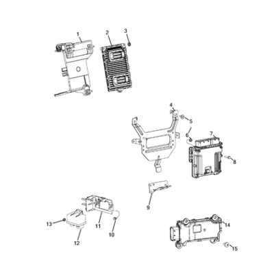 Jeep Cherokee 2014-2018 Keys, Modules And Engine Controllers Nut