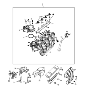 Jeep Renegade 2015-Present Air Cleaner And Ducts Collar