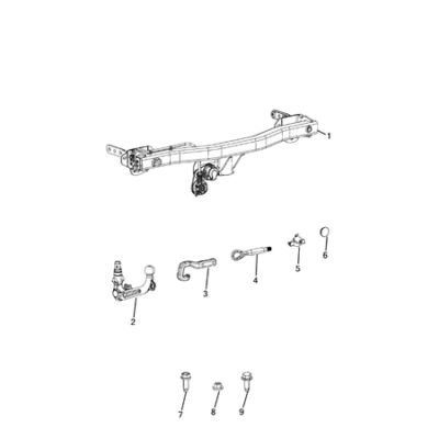 Jeep Compass 2017-Present Trailer Tow And Tow Hooks Screw