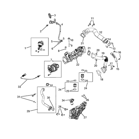 Jeep Wrangler 2018-Present Egr System Seal