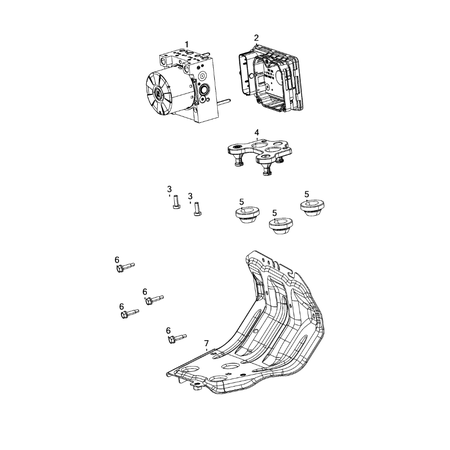 Jeep Wrangler 2018-Present Keys, Modules And Engine Controllers Screw