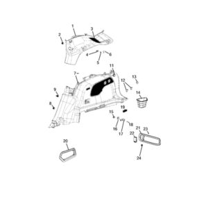 Jeep Cherokee 2014-2018 Panels-Moldings-Scuff Plates, Pillar, Cowl, 1/4 Panel Trim And Cargo Covers Drawer