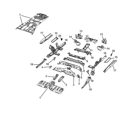 Jeep Grand Cherokee 2021-Present Floor Pans Metal Lining