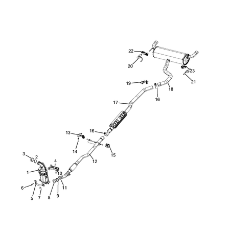 Jeep Cherokee 2014-2018 Exhaust System Screw