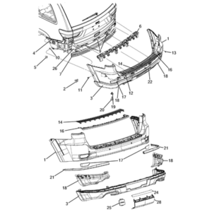 Jeep Wrangler 2018-Present Front Bumper And Fascia Front Bumper