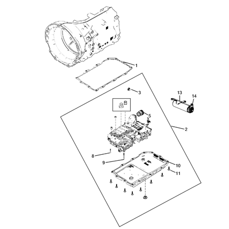 Jeep Grand Cherokee 2021-Present Valve Body, Accumulator, Solenoid And Parking Sprag Screw