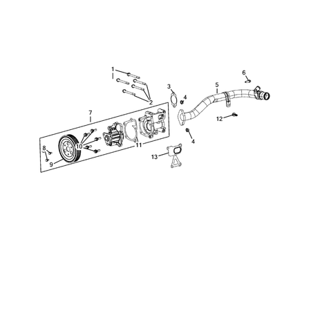 Jeep Compass 2017-Present Water Pump And Related Parts Screw