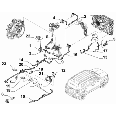 Jeep Renegade 2015-Present Radiator And Leads Electro-Valve