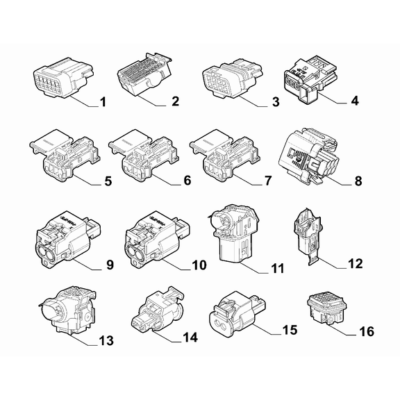 Jeep Renegade 2015-Present Cable Assembly Connectors Connector Kit