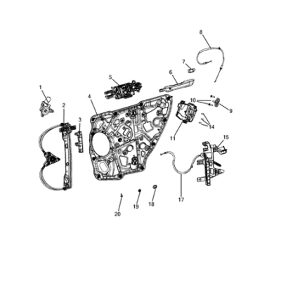 Jeep Grand Cherokee 2021-Present Rear Door Screw