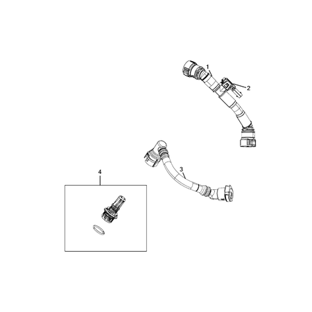 Jeep Grand Cherokee 2011-2020 Crankcase Ventilation Hose