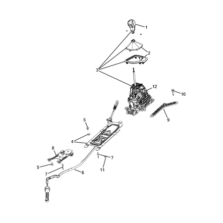 Jeep Compass 2017-Present Gearshift Controls And Related Parts Bracket