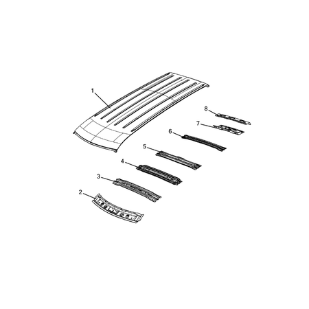 Jeep Grand Cherokee 2021-Present Roof Roof Panel