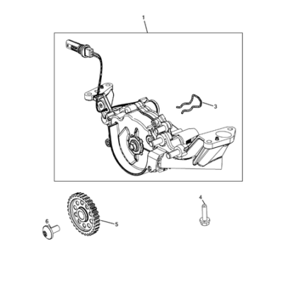 Jeep Grand Cherokee 2021-Present Engine Oiling, Oil Pan And Indicator (Dipstick) Clip