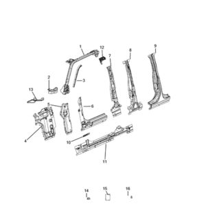 Jeep Renegade 2015-Present Engine Compartment Lid Striker Plate