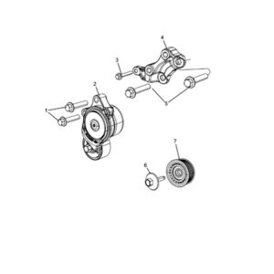 Jeep Grand Cherokee 2011-2020 Pulleys And Related Parts Screw