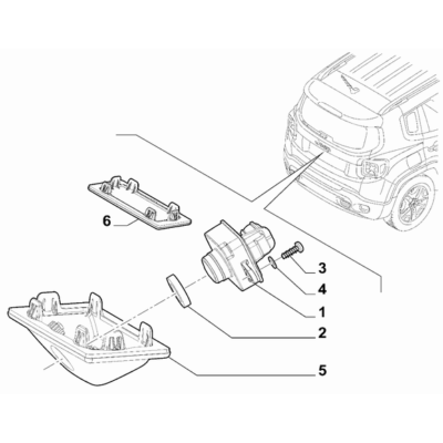 Jeep Renegade 2015-Present Signalling Devices Screw