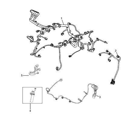 Jeep Grand Cherokee 2011-2020 Wiring-Powertrain Bracket