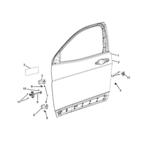 Jeep Cherokee 2014-2018 Front Door Screw