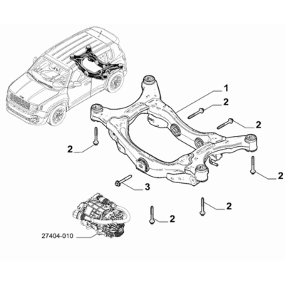 Jeep Renegade 2015-Present Rear Suspension Frame