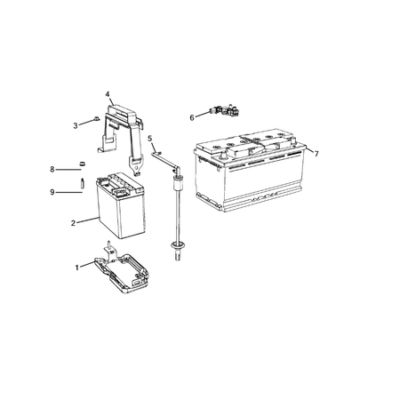 Jeep Grand Cherokee 2011-2020 Battery, Battery Tray And Cables Battery