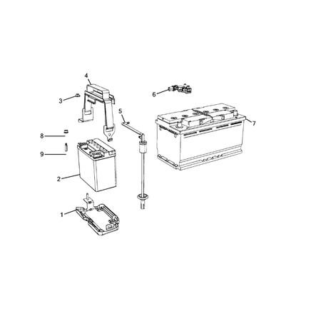 Jeep Grand Cherokee 2011-2020 Battery, Battery Tray And Cables Pipe