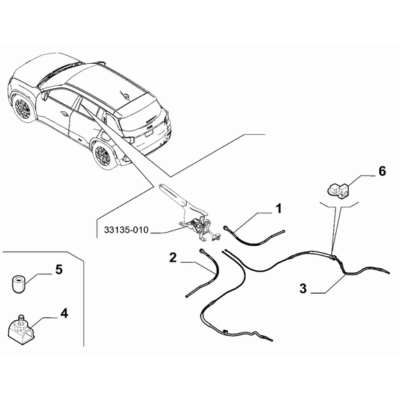 Jeep Avenger 2023-Present Handbrake Control Wire