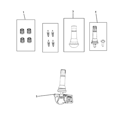 Jeep Grand Cherokee 2021-Present Tire Monitoring System Cap