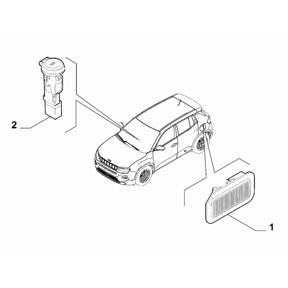 Jeep Avenger 2023-Present Inner Lighting Plug