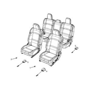 Jeep Wrangler 2018-Present Battery, Battery Tray And Cables Screw