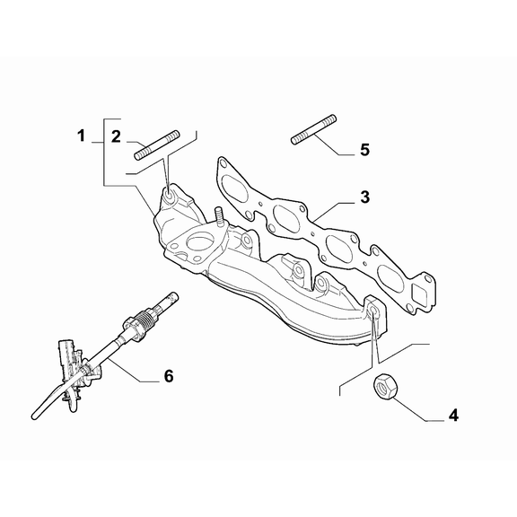 Jeep Renegade 2015-Present Exhaust Manifold Sensor