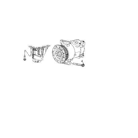 Jeep Compass 2017-Present Air Conditioner Compressor And Mounting Screw