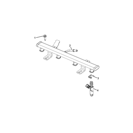 Jeep Cherokee 2014-2018 Fuel Rail And Injectors Injector