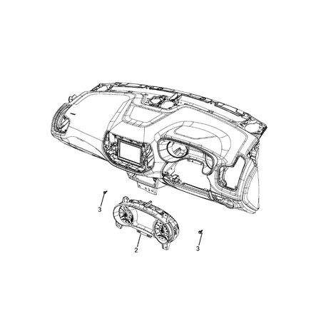 Jeep Compass 2017-Present Instrument Panel Cluster Instrument Cluster Assy